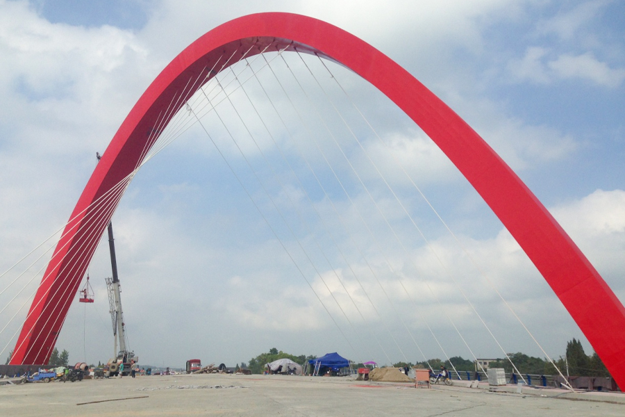 جسر الاقتراب يعبر القناة - مشروع EPC لمحطة توليد الكهرباء في بنغلاديش بقدرة 337 ميجاوات/305 ميجاوات (صافي)